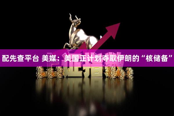配先查平台 美媒：美国正计划夺取伊朗的“核储备”